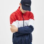 Chaqueta fina color block