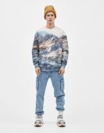 Sudadera con estampado fotográfico